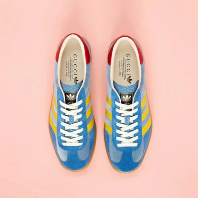 Adidas x gucci gazelle blue